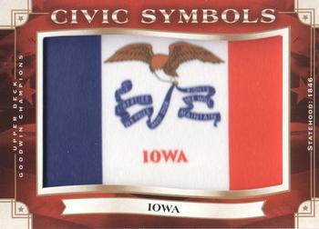 2019 Upper Deck Goodwin Champions - Civic Symbols Manufactured Patches #USF-29 Iowa Front
