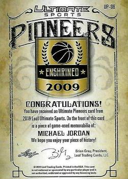 2019 Leaf Ultimate Sports - Ultimate Pioneers Relics #UP-06 Michael Jordan Back