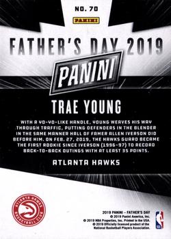 2019 Panini Father's Day #70 Trae Young Back