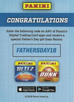 2019 Panini Father's Day #NNO 2019 Father's Day Ecard Code Front