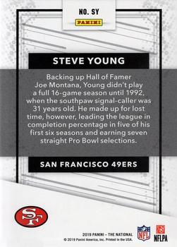 2019 Panini The National - Legends Escher Squares #SY Steve Young Back