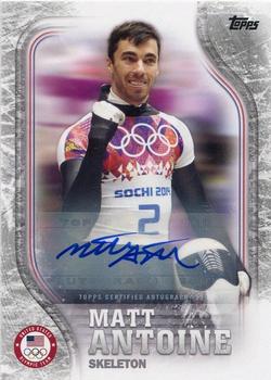 2018 Topps U.S. Olympic & Paralympic Team Hopefuls - Autographs Silver #US-35 Matt Antoine Front