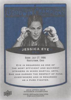 2019 Upper Deck Goodwin Champions - Royal Blue #6 Jessica Eye Back