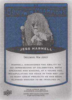 2019 Upper Deck Goodwin Champions - Royal Blue #63 Jess Harnell Back