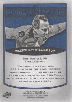 2019 Upper Deck Goodwin Champions - Royal Blue #82 Walter Ray Williams Jr. Back