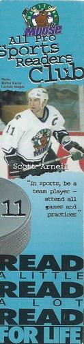 1998 Readers Club Winnipeg Pro Teams #NNO Scott Arniel Front