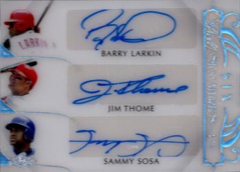 2018-19 Leaf Pearl - Pearl Signatures 6 #PS6-04 Barry Larkin / Jim Thome / Sammy Sosa / Frank Thomas / Jose Canseco / Ken Griffey Jr. Front