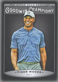 2019 Upper Deck Goodwin Champions - Photo Variations Black #25 Tiger Woods Front