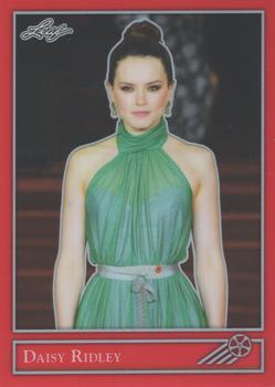 2019 Leaf National Convention - 1992 Leaf Metal Red Prismatic #TN-12 Daisy Ridley Front