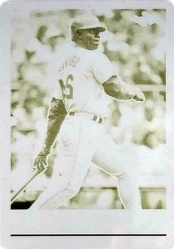 2019 Leaf National Convention - 1992 Leaf Metal Printing Plates Yellow #TN-33 Ken Griffey Jr. Front