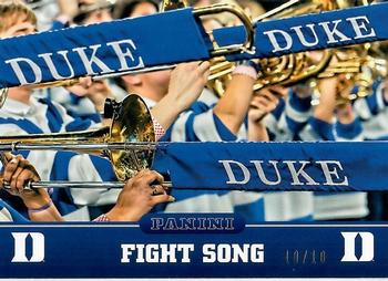 2015 Panini Duke Blue Devils - Black #5 Fight Song Front