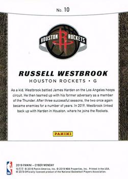 2019 Panini Cyber Monday #10 Russell Westbrook Back