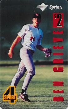 1994 Classic Four Sport - Phone Cards $2 Test Issue #NNO Ben Grieve Front