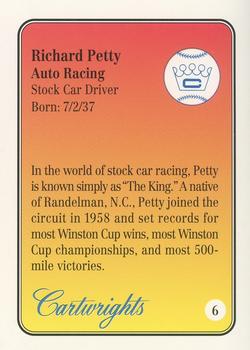 1992 Cartwrights Players Choice #6 Richard Petty Back