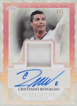 2020 Leaf Superlative Sports - Superlative Signature Memorabilia Silver #SM-CR1 Cristiano Ronaldo Front