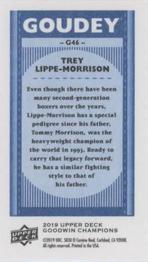 2019 Upper Deck Goodwin Champions - Goudey Minis Royal Blue #G46 Trey Lippe-Morrison Back