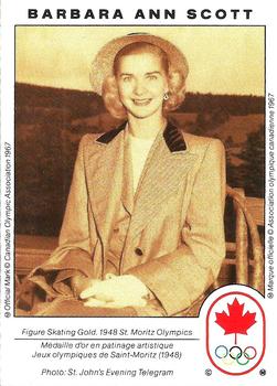 1992 3M Canadian Olympic Innovators #11 Barbara Ann Scott Front