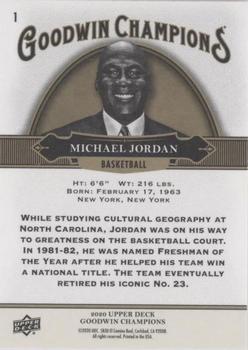2020 Upper Deck Goodwin Champions - Lightning Background #1 Michael Jordan Back