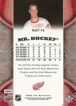 2008 Upper Deck National Convention - VIP #NAT-14 Mr. Hockey Back