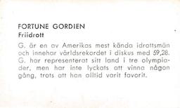 1958 Sport #274 Fortune Gordien Back
