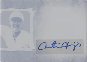 2020 Leaf In The Game Used Sports - In The Game Used Autographs Printing Plates Yellow #GUA-MH1 Martina Hingis Front
