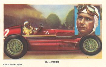 1952 Chocolat Aiglon Kampioenen (Champions) (French/Dutch Text) #25. Fangio Front