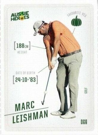 2021 Woolworths Aussie Heroes Stickers #68 Marc Leishman Front