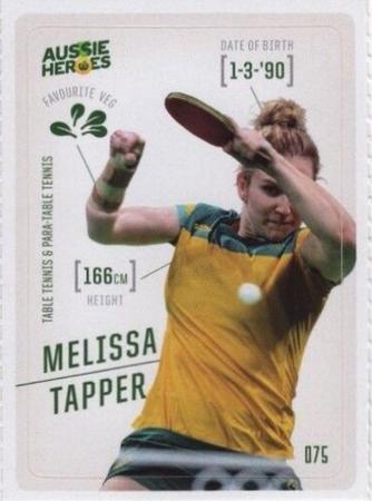 2021 Woolworths Aussie Heroes Stickers #75 Melissa Tapper Front