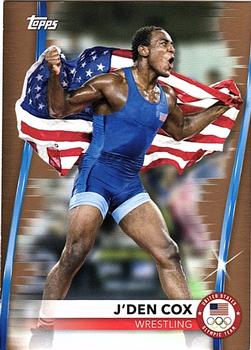 2021 Topps U.S. Olympic & Paralympic Team & Hopefuls - Gold #14 J'den Cox Front