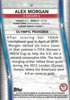 2021 Topps U.S. Olympic & Paralympic Team & Hopefuls - Silver #21 Alex Morgan Back