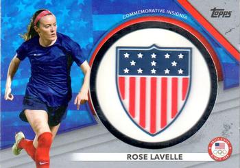 2021 Topps U.S. Olympic & Paralympic Team & Hopefuls - USOC Insignia Commemorative Relics Silver #USAI-RL Rose Lavelle Front