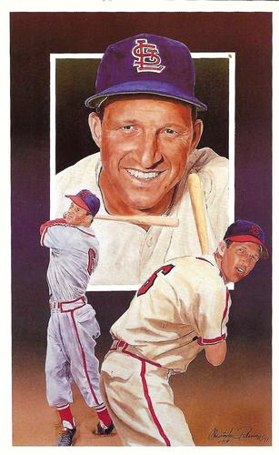 1990-91 Legends Sports Memorabilia Postcards First Series #6 Stan Musial Front