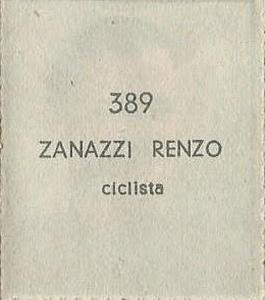 1951 Editrice Didasco Albosport #389 Renzo Zanazzi Back