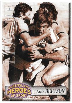 2002 Courier Mail Sunday Mail Queensland Heroes of Sport #63 Artie Beetson Front