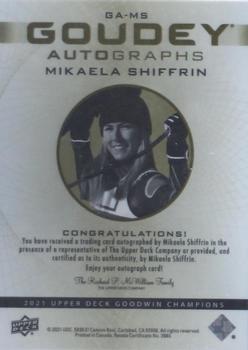 2021 Upper Deck Goodwin Champions - Goudey Autographs #GA-MS Mikaela Shiffrin Back
