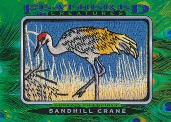 2021 Upper Deck Goodwin Champions - Feathered Creatures Manufactured Patches #FC-3 Sandhill Crane Front