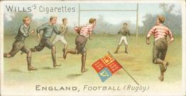 1901 Wills's Sports of All Nations #16 Football (Rugby) Front