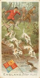 1901 Wills's Sports of All Nations #20 Otter Hunt Front