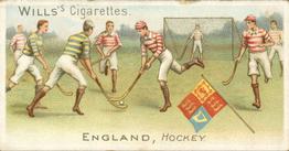 1901 Wills's Sports of All Nations #24 Hockey Front