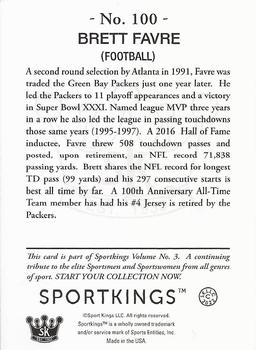 2022 Sportkings Volume 3 #100 Brett Favre Back