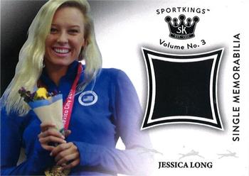 2022 Sportkings Volume 3 - Single Memorabilia Black #SM-JL Jessica Long Front