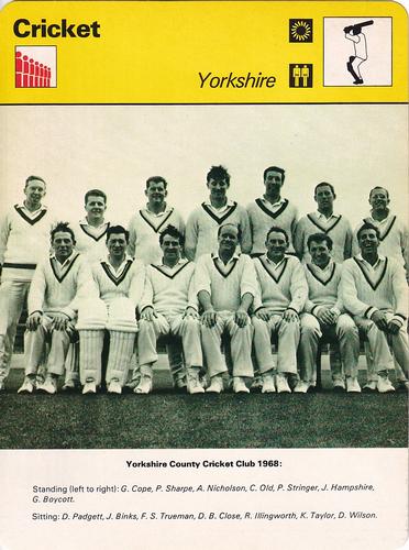 1977-80 Sportscaster Series 15 (UK) #15-11 Yorkshire Front