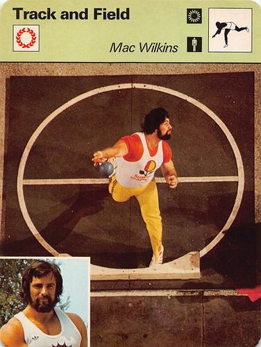 1977-80 Sportscaster Series 15 (UK) #15-20 Mac Wilkins Front