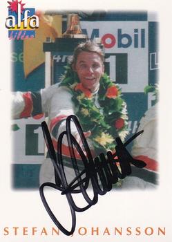 1997 Alfabilder Autographs #70 Stefan Johansson Front