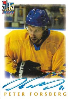 1997 Alfabilder Autographs #103 Peter Forsberg Front