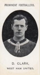 1908 Taddy & Co. Prominent Footballers, Series 2 #NNO David Clark Front