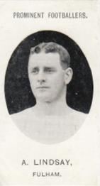 1908 Taddy & Co. Prominent Footballers, Series 2 #NNO Archie Lindsay Front