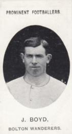 1907 Taddy & Co. Prominent Footballers, Series 1 #NNO John Boyd Front
