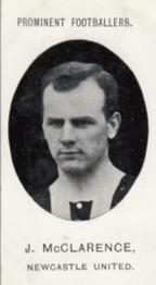 1907 Taddy & Co. Prominent Footballers, Series 1 #NNO Joe McClarence Front