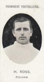 1907 Taddy & Co. Prominent Footballers, Series 1 #NNO Harry Ross Front